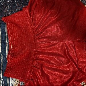 Shimmering Red shorts